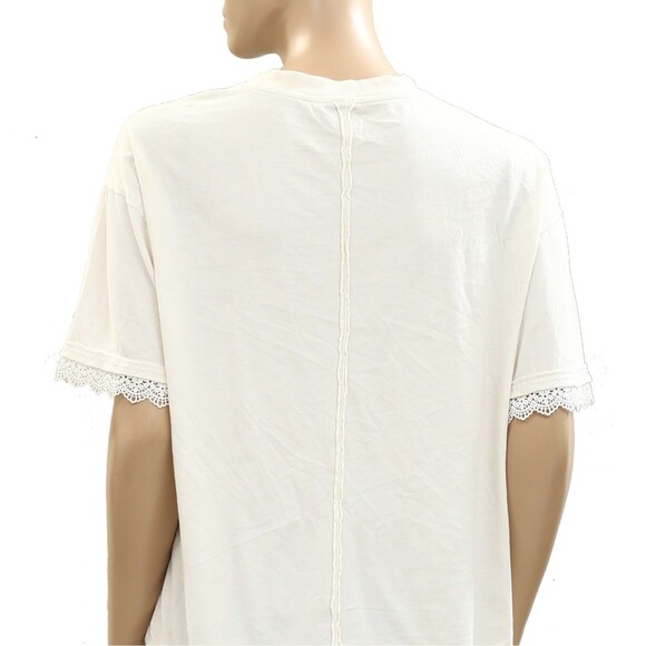 Free People We The Free All My Friends Tee Blouse Top Animal Floral S New 284081 - Picture 8 of 8